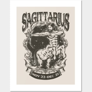 Vintage Sagittarius Posters and Art